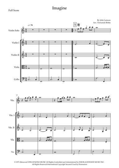Imagine (arr. Fernando Britto)