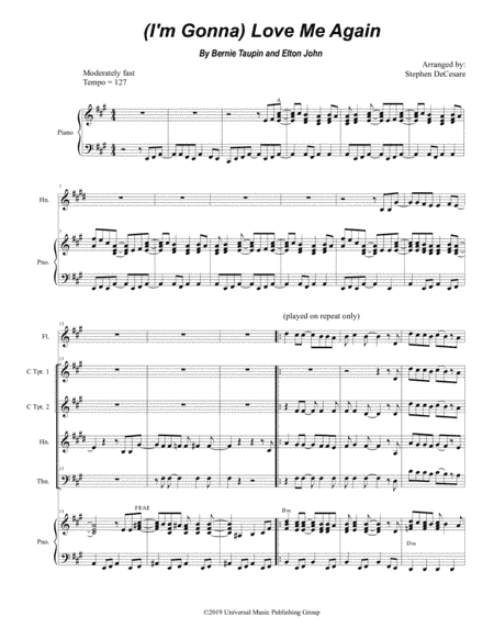 (i'm Gonna) Love Me Again (arr. Stephen DeCesare)