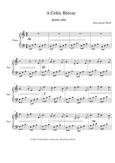 A Celtic Breeze - piano solo