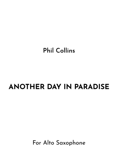 Another Day In Paradise (arr. Jireh J.)