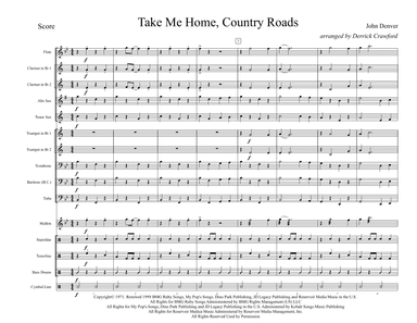 Take Me Home, Country Roads (arr. Derrick Crawford)