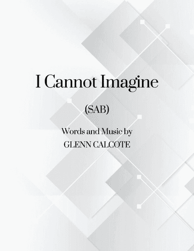 I Cannot Imagine (One Day Without My Lord)