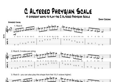 C Altered Phrygian Scale (4 Ways to Play)