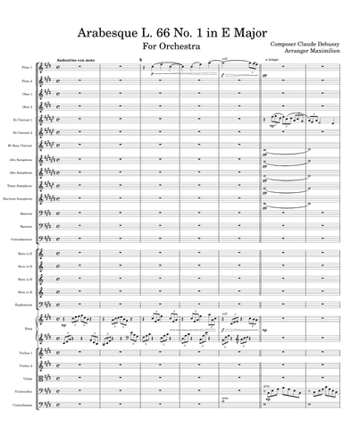 Arabesque L. 66 No. 1 (arr. Maximilien Onga Nana)