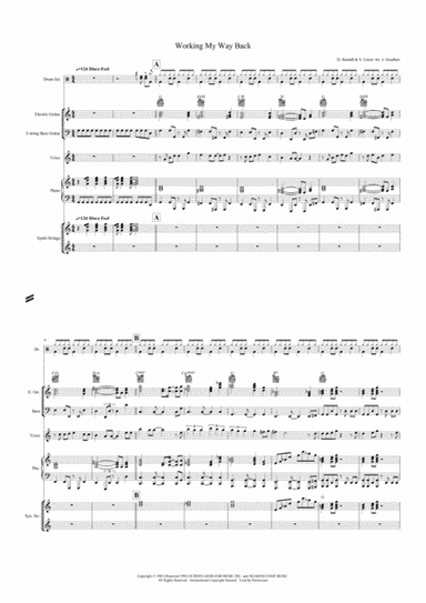 Workin' My Way Back To You (arr. L Goodhew)
