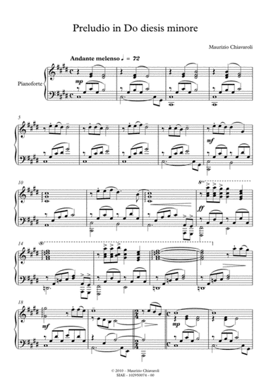 Preludio in Do diesis minore