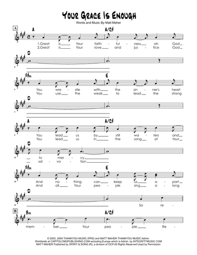 Your Grace Is Enough (arr. Brian Kim)