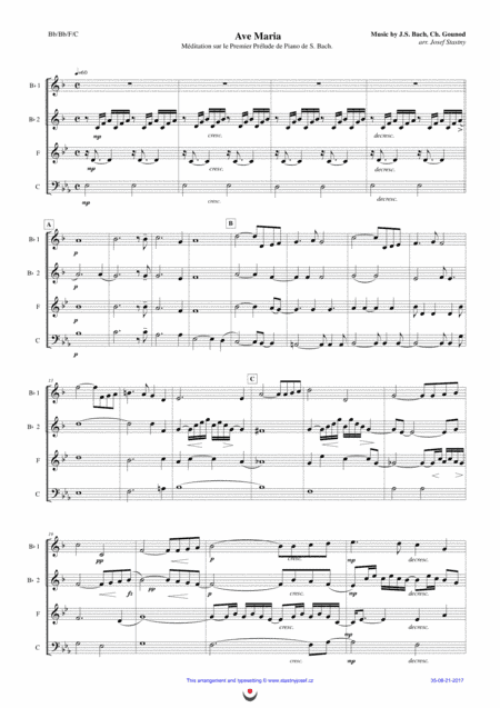 Ave Maria (Bach/Gounod) (arr. Josef STASTNY)