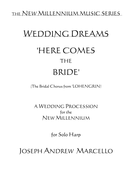 Here Comes the Bride - for the New Millennium - Harp (arr. Pavane Music, Inc.)