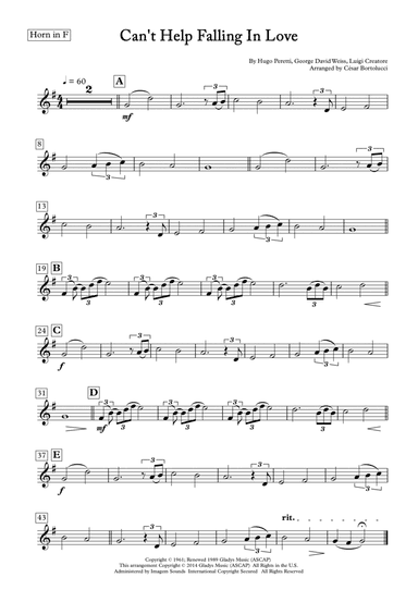 Can't Help Falling In Love (arr. ACT Bortolucci)