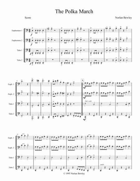 The Polka March - Tuba/Euphonium Quartet