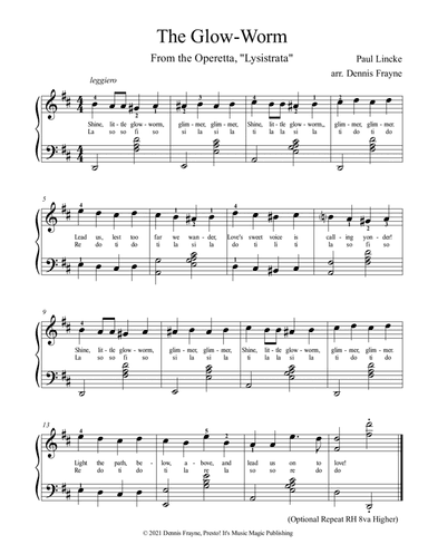 The Glow-Worm (Glow Worm) (arr. Dennis Frayne)