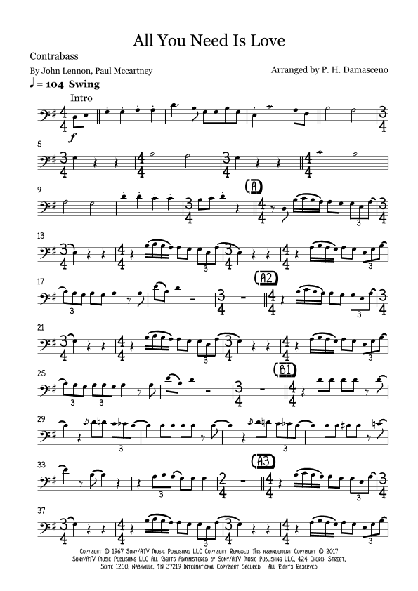 All You Need Is Love (arr. P.H. Damasceno)
