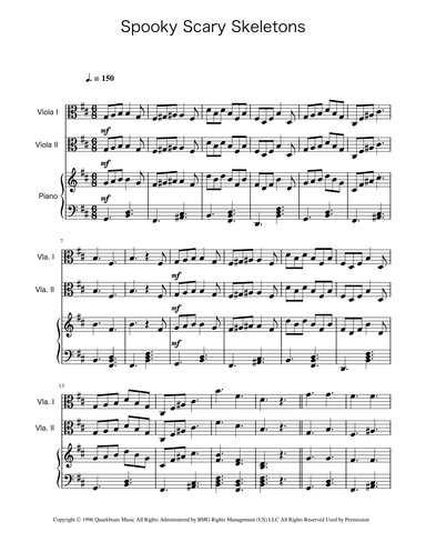 Spooky Scary Skeletons (arr. Ygor Nunes)