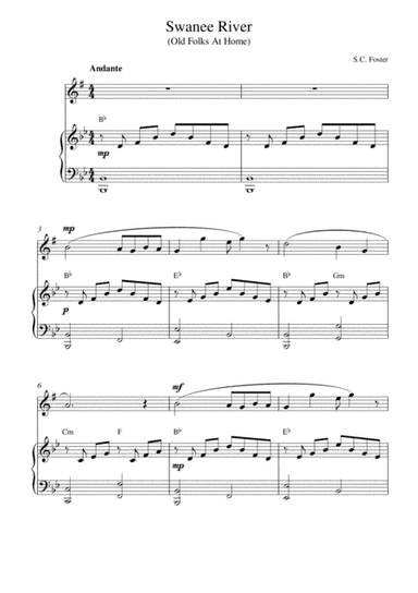 Swanee River (Old Folks at Home) (arr. Kaiserin Rebecca)
