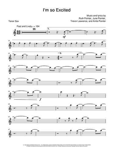 I'm So Excited (arr. David Lartey)