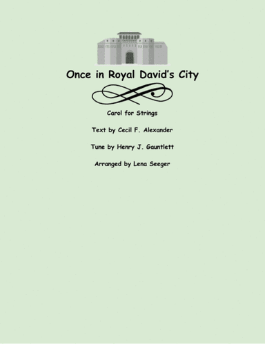 Once in Royal David's City (arr. Lena Seeger)