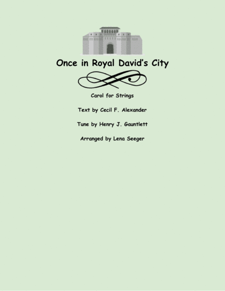 Once in Royal David's City (arr. Lena Seeger)