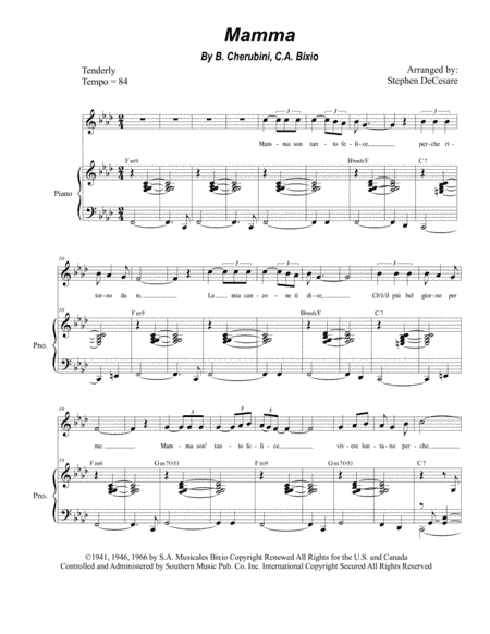 Mama (mamma) (arr. Stephen DeCesare)