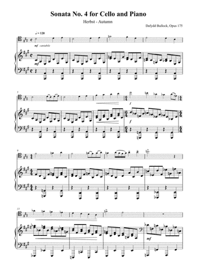 Sonata No. 4 for Cello and Piano, Opus 175