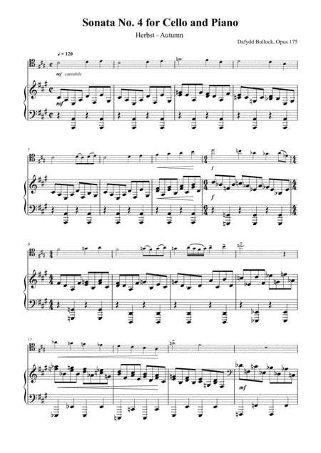 Sonata No. 4 for Cello and Piano, Opus 175