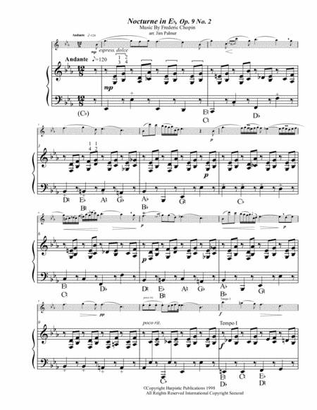 Nocturne in Eb, Op. 9, No.2 (arr. Jim Palmer and Rebecca Dunnell)