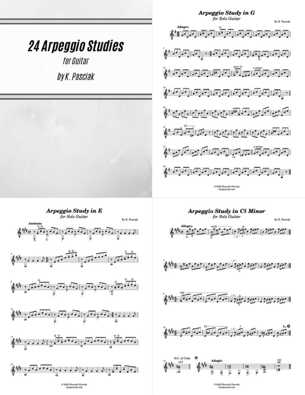 24 Arpeggio Studies for Guitar