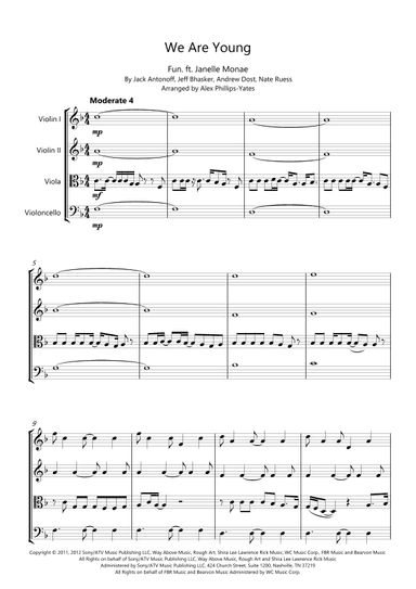We Are Young (arr. Alex Phillips-Yates)
