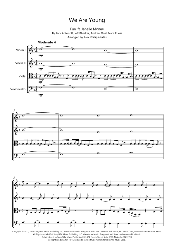 We Are Young (arr. Alex Phillips-Yates)