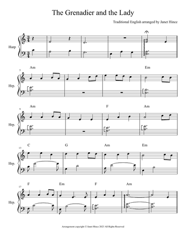 The Grenadier and The Lady (arr. Janet Hince)