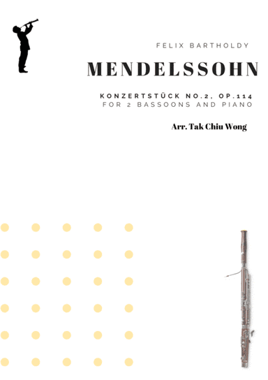 Konzertstück No.2, Op.114 arranged for 2 bassoons and piano