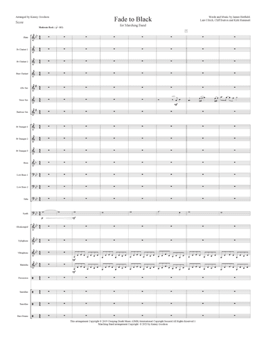 Fade To Black (arr. Kenny Goodson)
