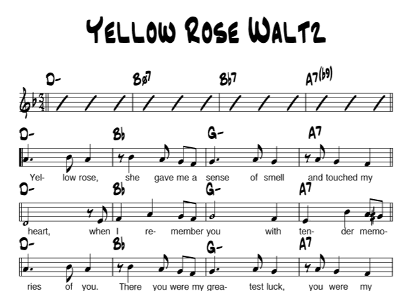 YELLOW ROSE WALTZ