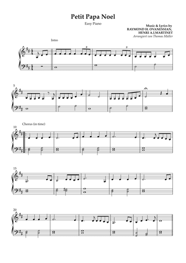 Petit Papa Noël (arr. Thomas Müller)