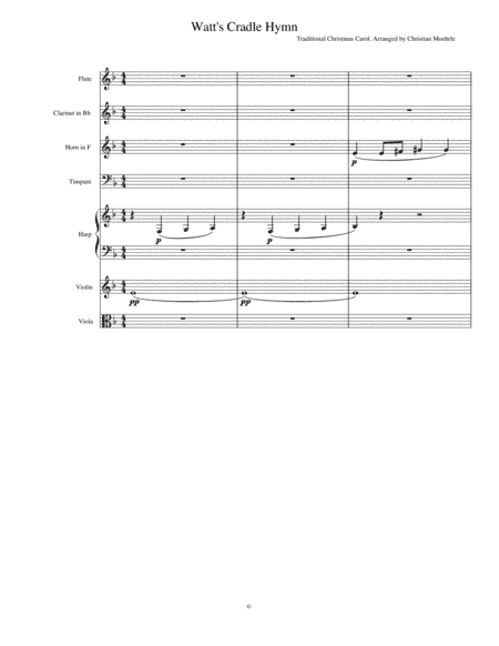 Watt's Cradle Hymn (arr. Christian Moehrle)