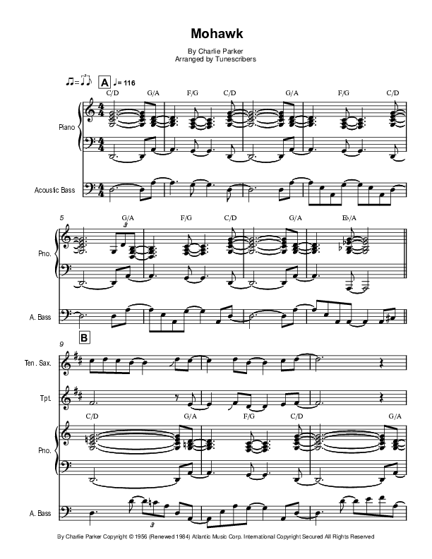 Mohawk (arr. Tunescribers)