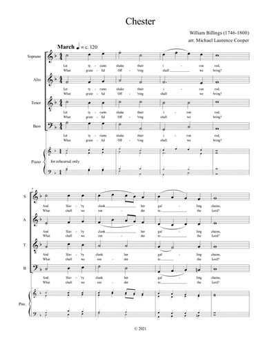 Chester (arr. Michael Laurence Cooper)