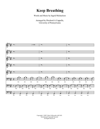 Keep Breathing (arr. Andrew Pollen)