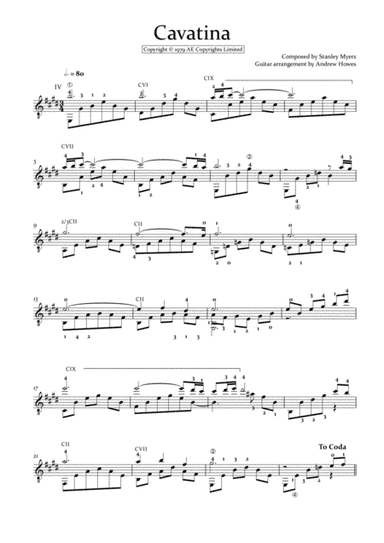 Cavatina (arr. Andrew Howes)