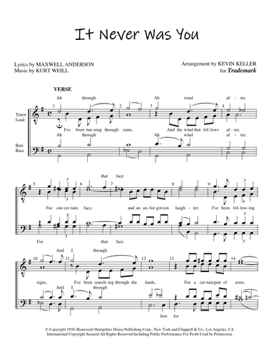 It Never Was You (arr. Kevin Keller)