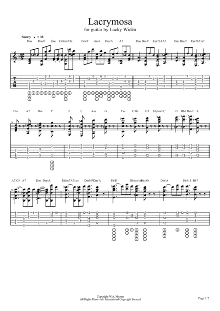 Lacrymosa (arr. Lucky Widén)