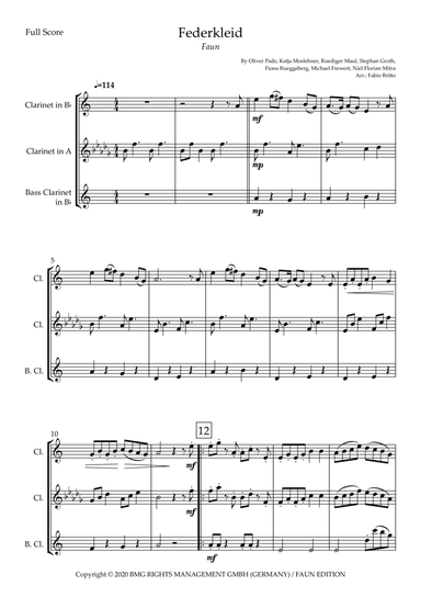 Federkleid (arr. Fabio Britto)