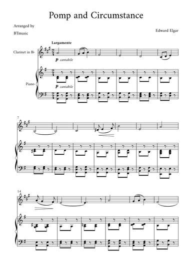 Pomp and Circumstance - Edward Elgar (arr. BTmusic)
