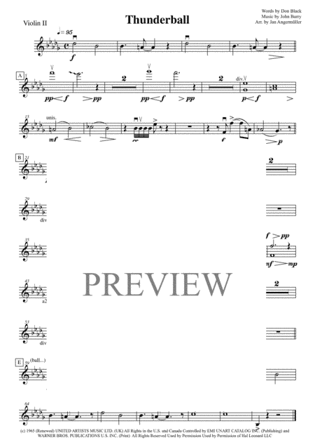 Thunderball (arr. Jan Angermüller)