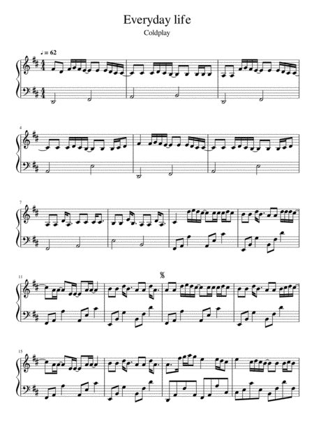 Everyday Life (arr. Tom Xyw)