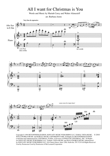 All I Want For Christmas Is You (arr. Barbara Arens)