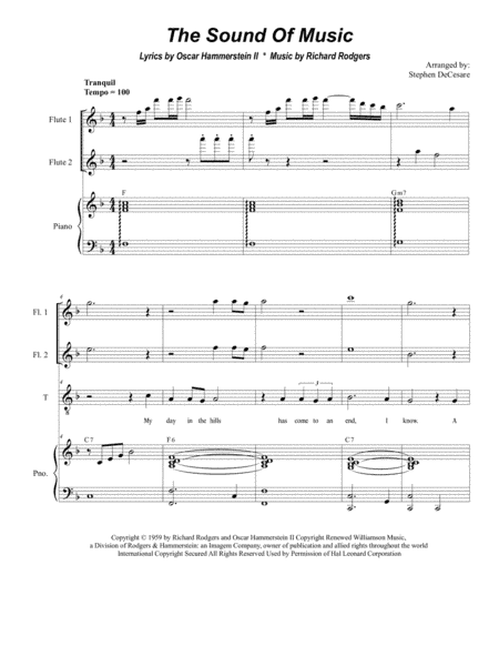 The Sound Of Music (arr. Stephen DeCesare)