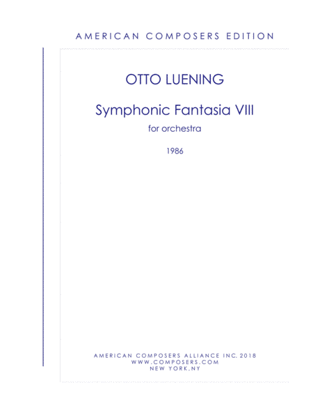 [Luening] Symphonic Fantasia No. 8