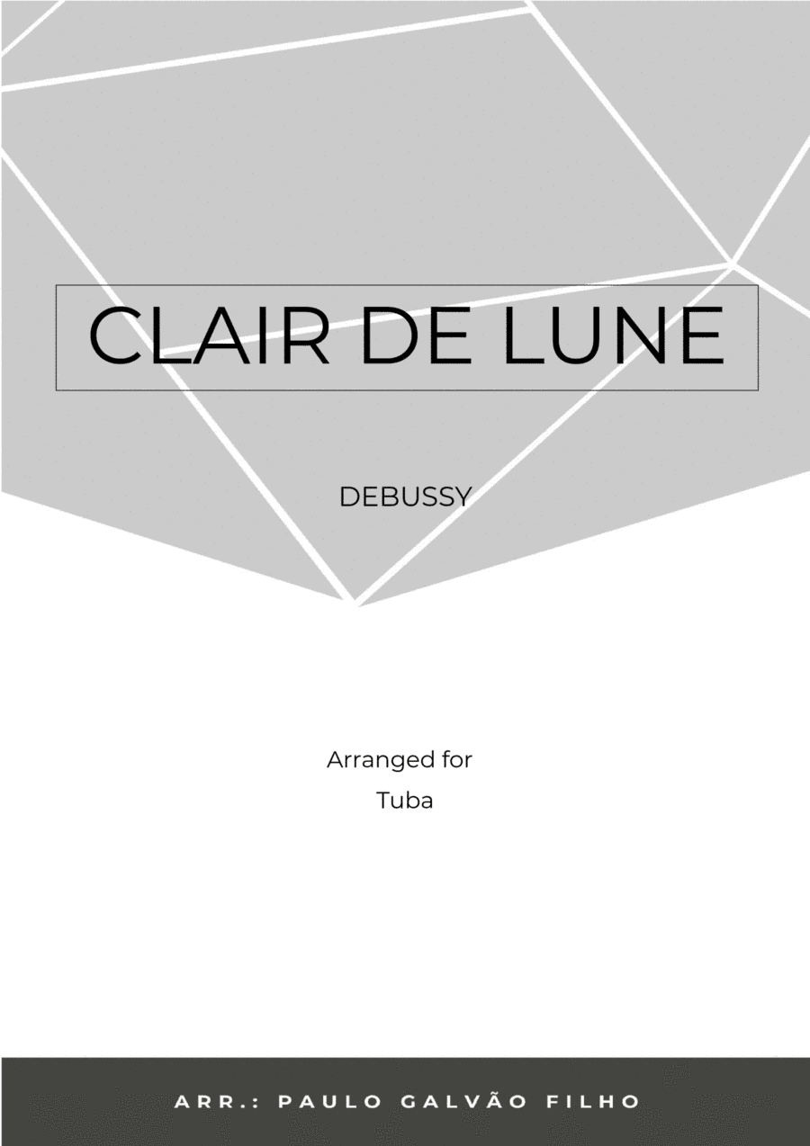 CLAIR DE LUNE – TUBA SOLO (arr. Paulo Galvao Filho)