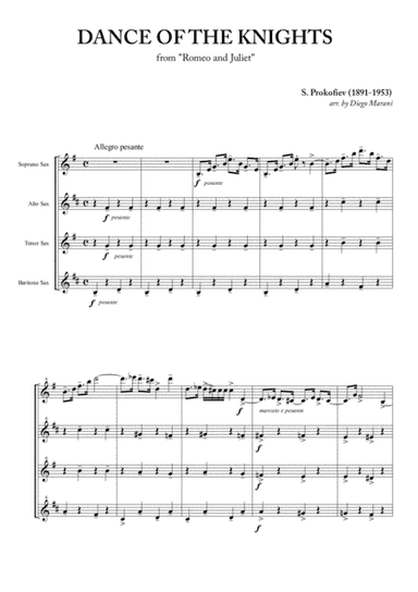 Dance Of The Knights (arr. Diego Marani)